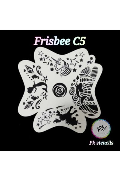 Frisbee Facepaintingstencil Unicorn