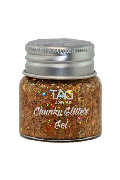Tag Chunky Glitter Gel Dark Gold