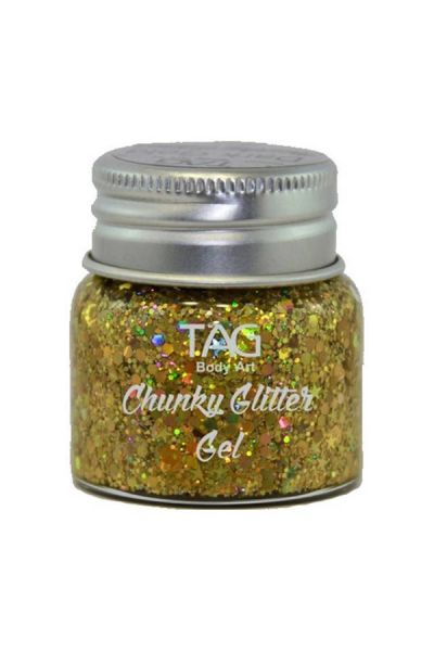 Tag Chunky Glitter Gel Gold