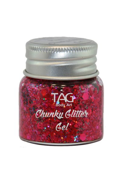 Tag Chunky Glitter Gel Plum