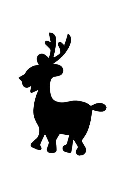 Glitter Tattoo Stencil Reindeer