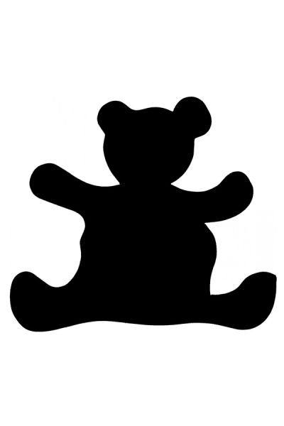 Glitter Tattoo Stencil Teddy Bear