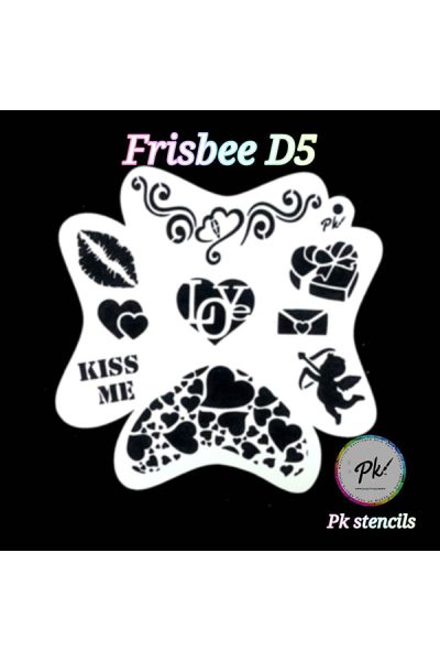 Frisbee Facepaintingstencil D5