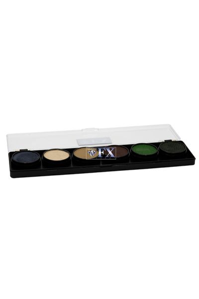 Diamond Fx Woodland Camouflage Facepaint Palette