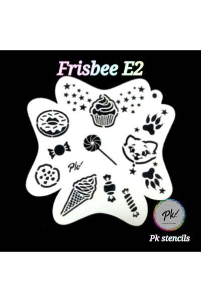Frisbee Facepaintingstencil E2