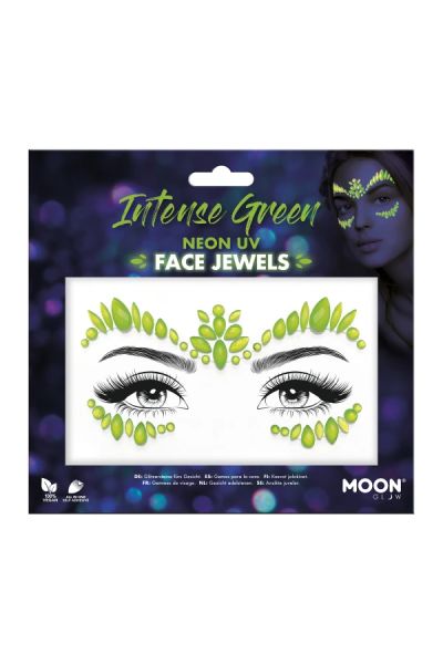 Face Jewels Neon uv Green