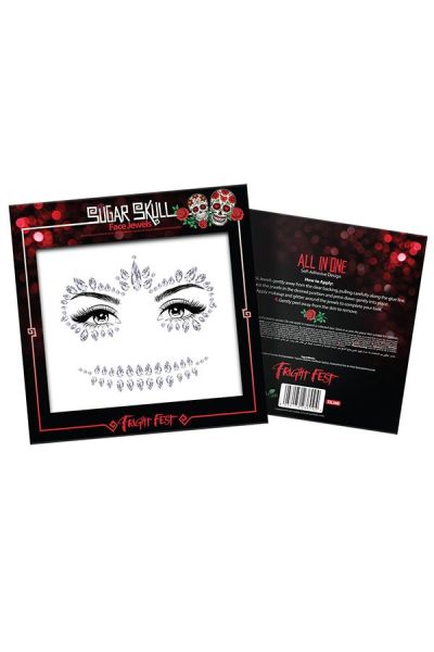 Halloween Face Jewels Sugar Skull