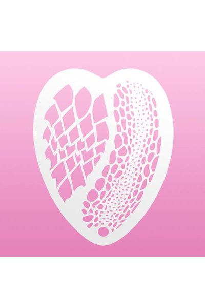 Heart Stencil - Be Monstrous