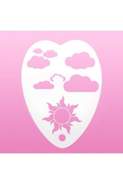 Heart Stencil - Head in the Clouds
