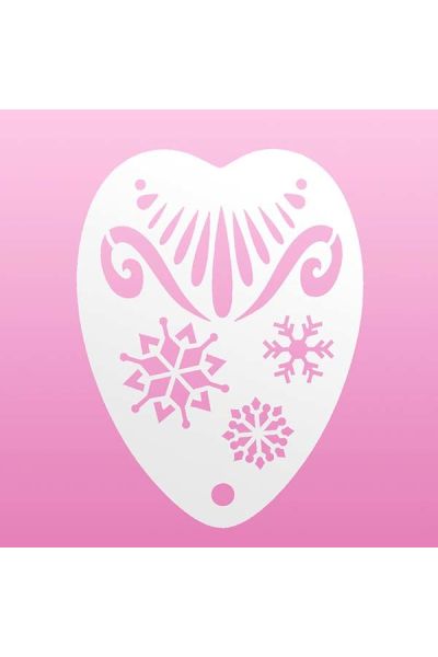 Heart Stencil - Let It Snow