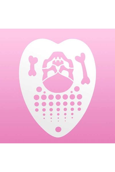 Heart Stencil - Skull 'N Bones