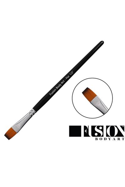 Fusion Body Art | Professional Face Paint Brush - 1/2 Inch Flat