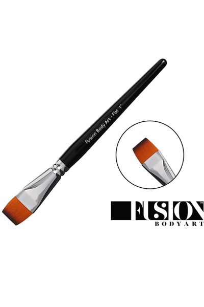 Fusion Body Art | Professional Face Paint Brush - 1 Inch Flat