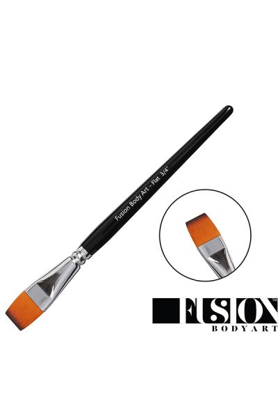 Fusion Body Art | Professional Face Paint Brush - 3/4 Inch Flat