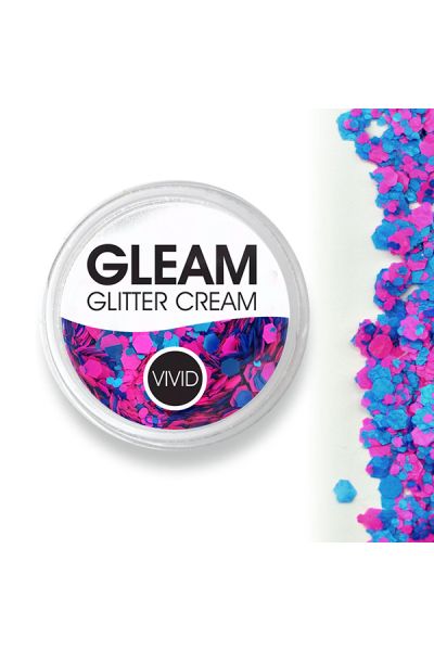 Vivid Gleam Chunky Glitter Cream- Gum Nebula uv