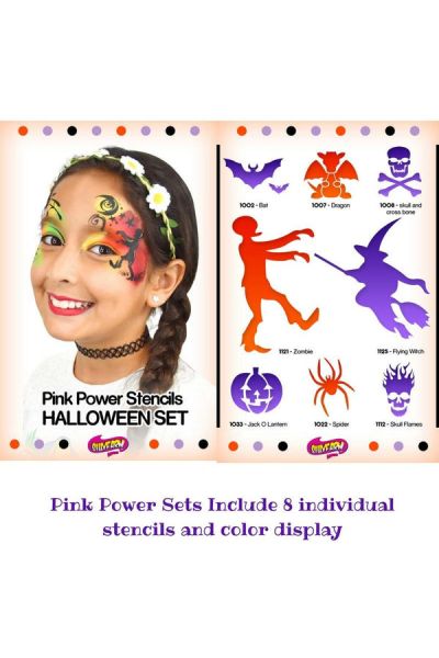 Sillyfarm Holiday Pink Power Stencil Set