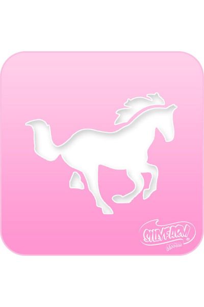 Silly Farm Stencil Horse