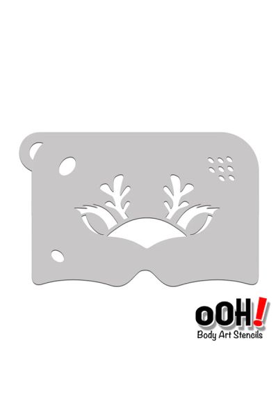 oOh Body Art Reindeer Mask Stencil