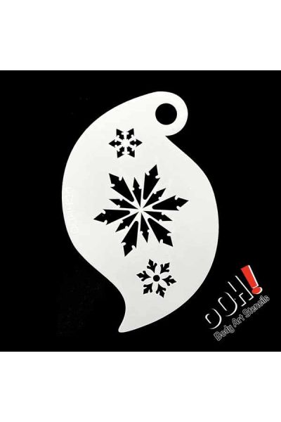 oOh Body Art Snowflake Storm Stencil R10