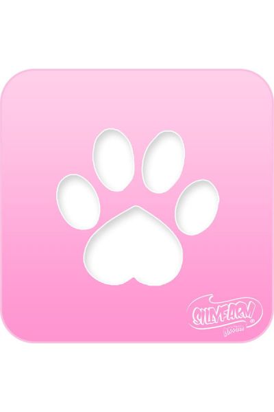 Facepaint Stencil Sillyfarm Dog Paw