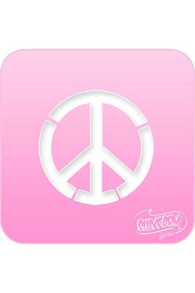 Silly Farm Stencil Peace Sign