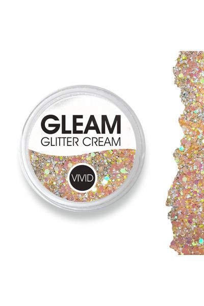 Vivid Gleam Chunky Glitter Cream- Peach Fuzz