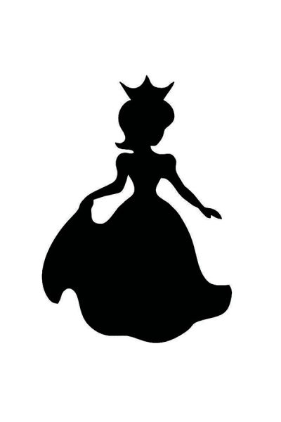 Glitter Tattoo Stencil Princess