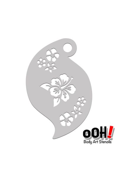 oOh Body Art Snowflake Storm Stencil R08