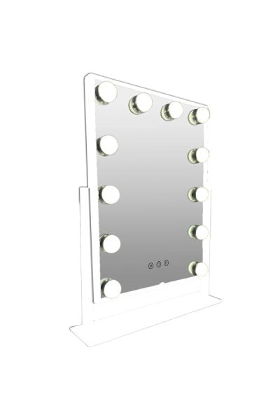 Metal Hollywood Mirror LED White