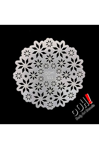 oOh Body Art Snowflakes Sphere Princess Stencil S11