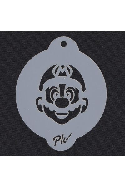 Facepaintingstencil Mario Face A