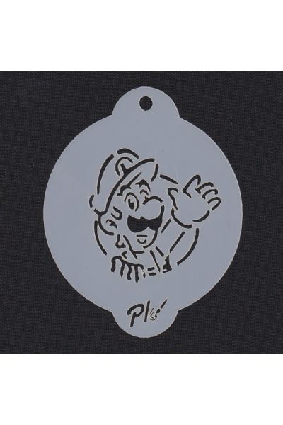 Facepaintingstencil Luigi
