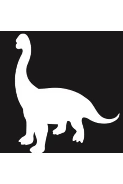 Glittertattoo Stencil Brontosaurus (5 pack)