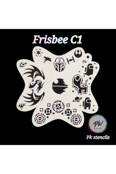 Frisbee Facepaintingstencil Space