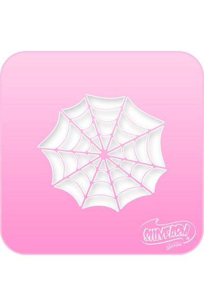 Silly Farm Stencil Spiderweb