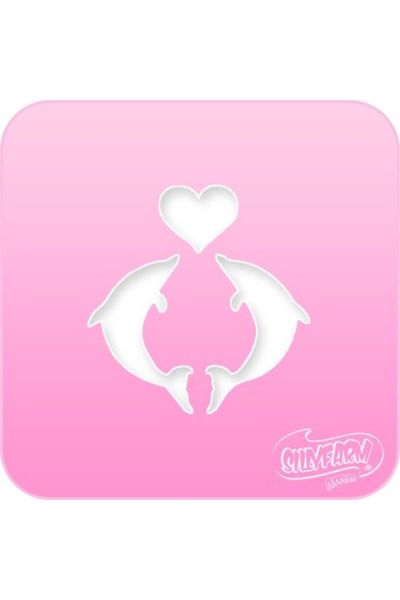 Silly Farm Stencil Dolphin Hearth