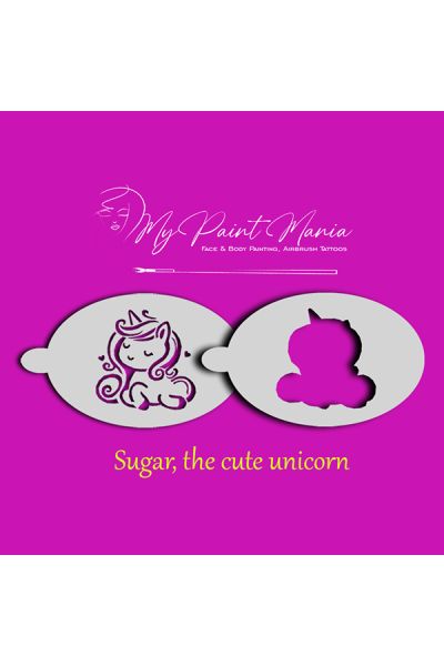 Facepainting Stencil Sugar The Cute Unicorn