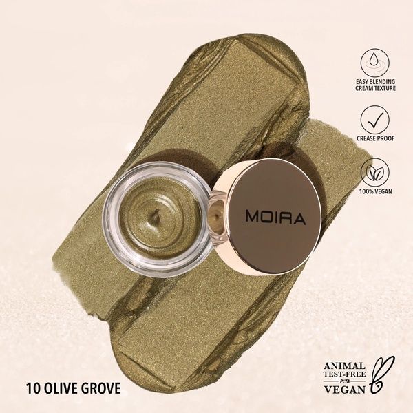 Moira Everlust shimmer cream shadow -Olive grove 10