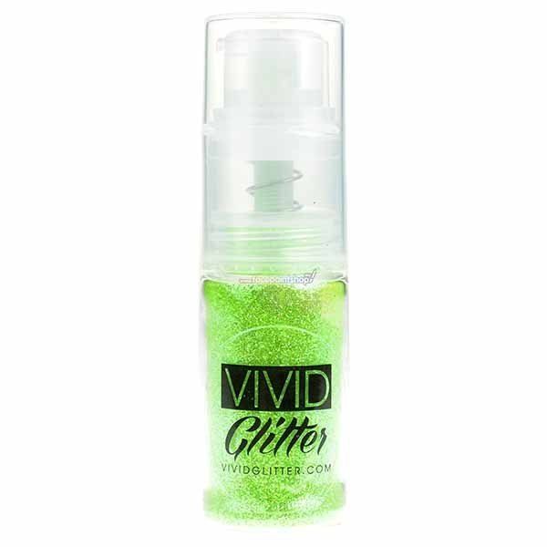 Vivid Glitter Fine Mist Pump Spray Lime Zest