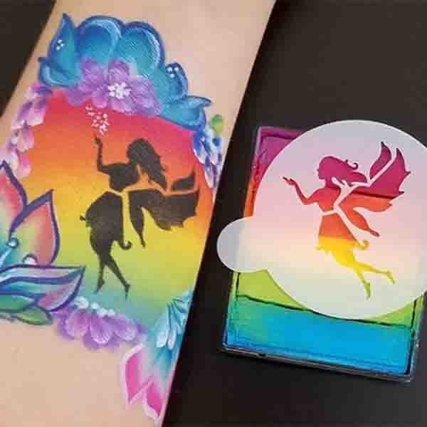 Tap Facepaint Stencil Dancing Little Fairy