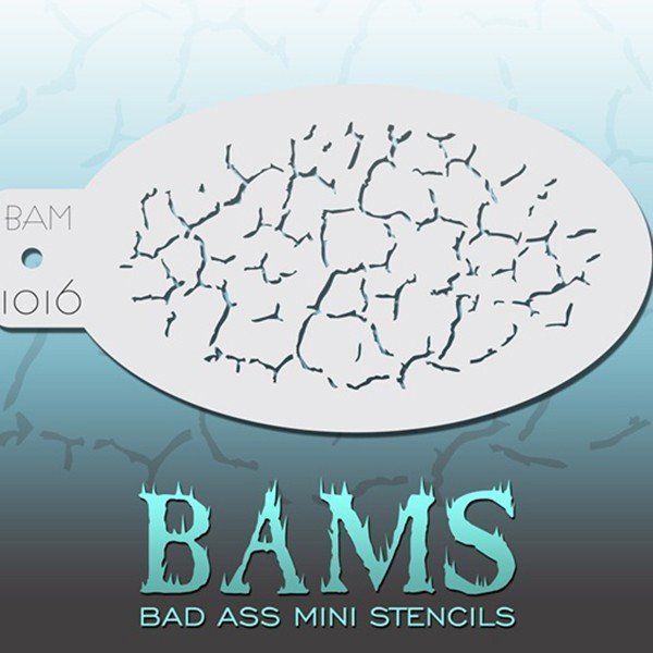 Bad Ass Bams FacePaint Stencil 1016