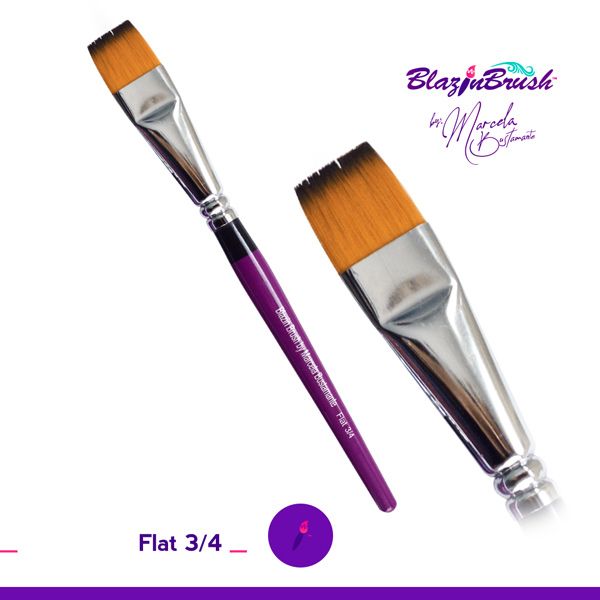 Marcela Bustamante Blazin Brush Flat 3/4 Inch