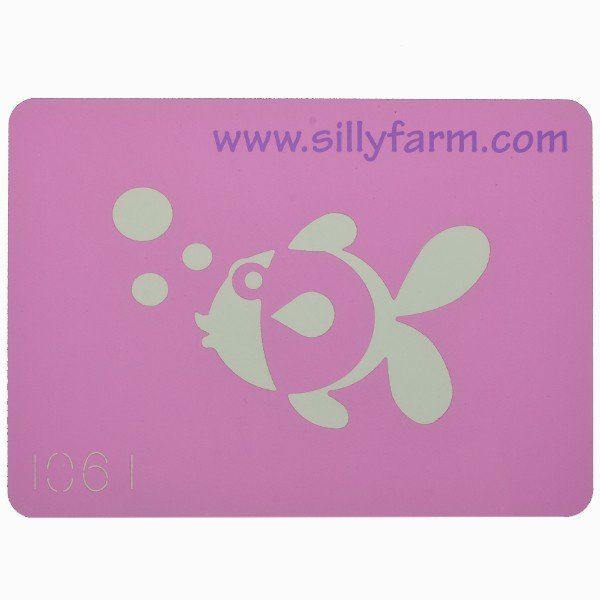 Facepaint Stencil Sillyfarm Fish