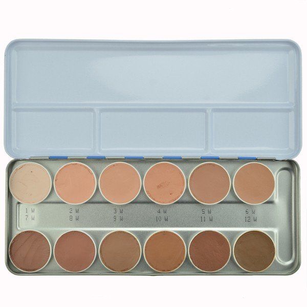 Kryolan 12 Skintones Base Palette
