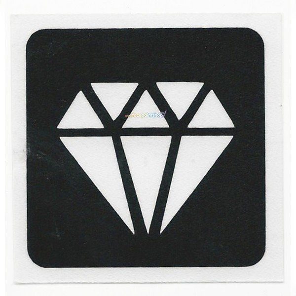 Glittertattoo Stencil Diamond Bling (5 pack)