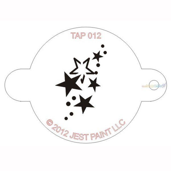 Tap Facepaint Stencil Stars