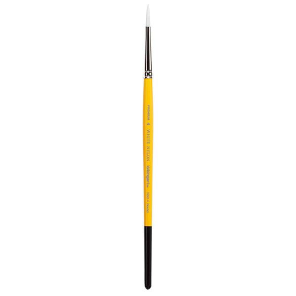 Kingart White Nylon Brush Round 4