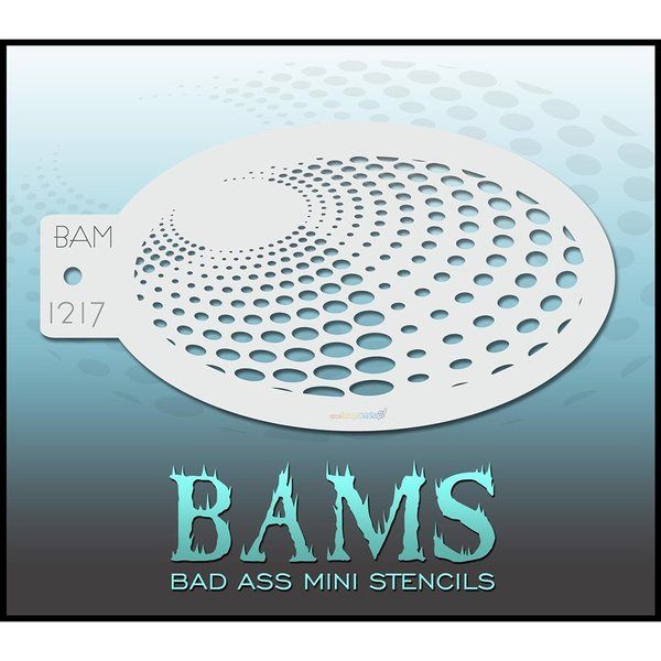 Bad Ass Bams FacePaint Stencil 1217
