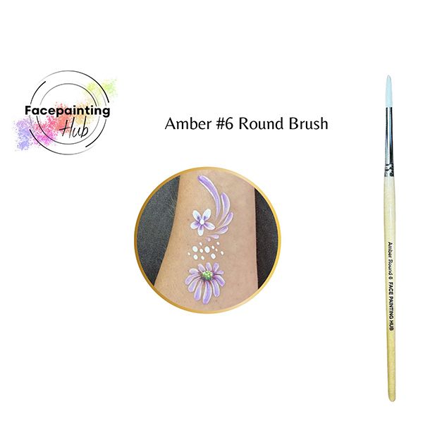 Facepainting Hub Amber Brush No. 6 Round