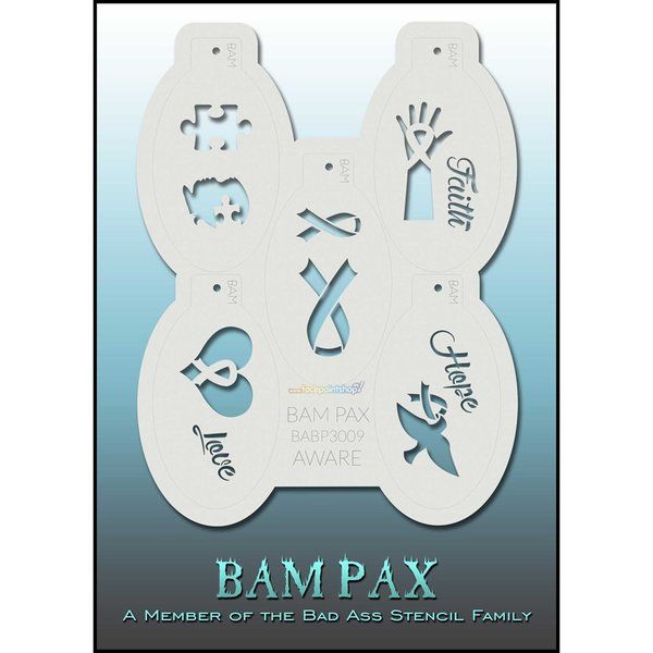 Bad Ass Bam-Pax Aware Stencil